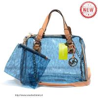 michael kors grayson plastic groot blauw boekentassen Handtas Bestellen 4u50k705